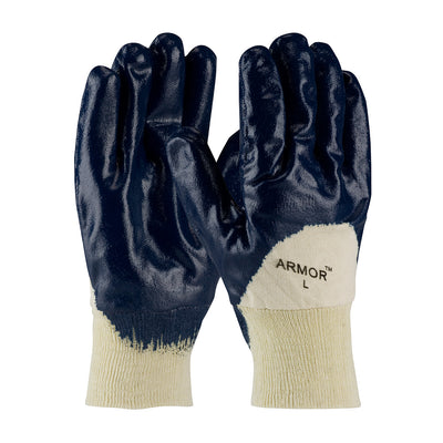 ArmorTuff 56-3151 Nitrile Dipped Glove with Jersey Liner and Smooth Finished Knit Wrist (One Dozen)