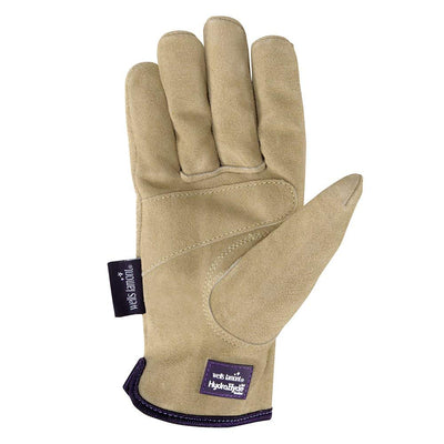 Wells Lamont Women's HydraHyde Slip-On Full Split Leather Work Gloves 1003 Wells Lamont Women's HydraHyde Slip-On Full Split Leather Work Gloves 1003