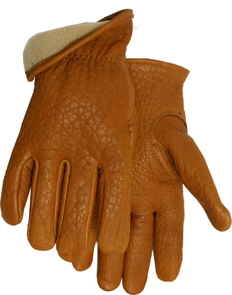 American Made Buffalo Leather Work Gloves , 650, Size: Large