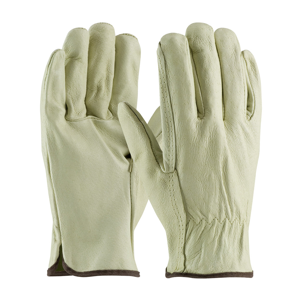 a pair of white pigskin leather driver gloves from West Chester brand