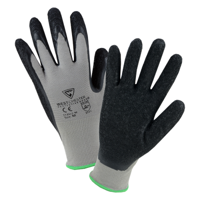 West Chester 713SLC G-Tek PosiGrip Seamless Knit Nylon with Latex Coated Crinkle Grip on Palm and Fingers Gloves (One Dozen)