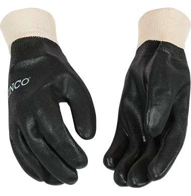 Kinco 7170 Sandy Finish PVC Knit Wrist Gloves (One Dozen)