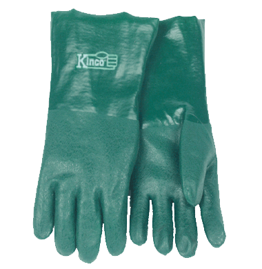 Kinco 7184G 14" Gauntlet Cuff Sandy Finish PVC Gloves (3 Pair)