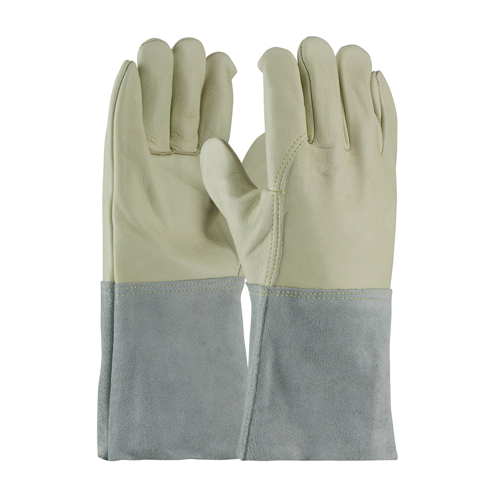 PIP 75-2026 Cowhide Leather Mig Tig Welder Kevlar Stitching Safety Glove(One Dozen)