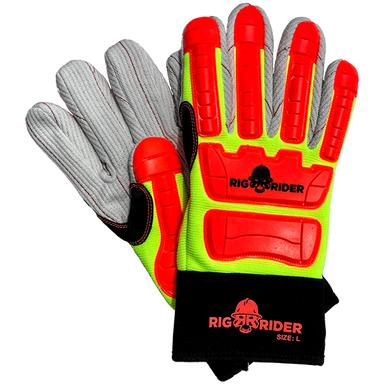 Rig Rider RCWMECGO Corded Polyester/Cotton Blend Wet and Dry Grip Glove (One Dozen)