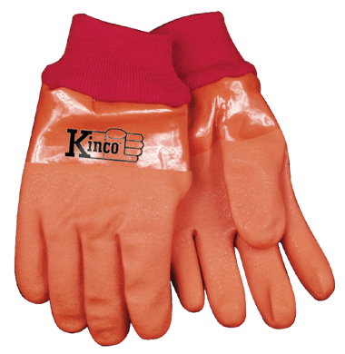 Kinco 8170 Acrylic Lined Sandy Finish PVC Knit Wrist Gloves (One Dozen) Kinco 8170 Acrylic Lined Sandy Finish PVC Knit Wrist Gloves (One Dozen)