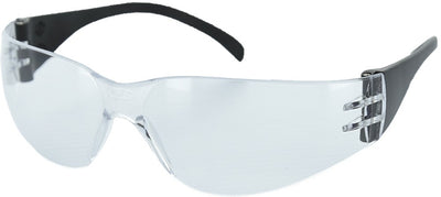 Majestic 85-1001CRA Crosswind with Clear Anti-Fog Lens with Black Temple Safety Glasses (One Dozen)