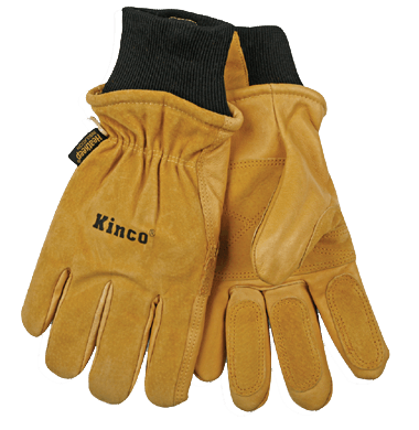 Kinco 901 Premium Suede Pigskin Thermal Insulation Ski Gloves Nikwax Waterproofing Wax Included (One Dozen)