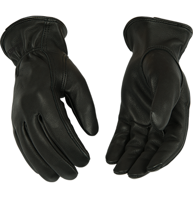 Kinco 90HKN Lined Grain Black Deerskin Drivers Gloves (one dozen)