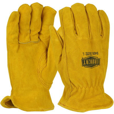 West Chester 9405 Ironcat Split Cowhide Leather Drivers Keystone Thumb Glove (One Dozen)