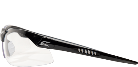 a pair of clear glasses from Edge Eyewear brand shown sideways