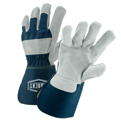 PIP IC8DP Iron Cat Ironcat Premium Leather Double Palm with Knuckle Strap Gauntlet Cuff Safety Glove (One Dozen)