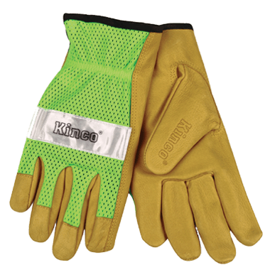 Kinco 908 Unlined Grain Pigskin Mesh Back Gloves (one dozen) Kinco 908 Unlined Grain Pigskin Mesh Back Gloves (one dozen)