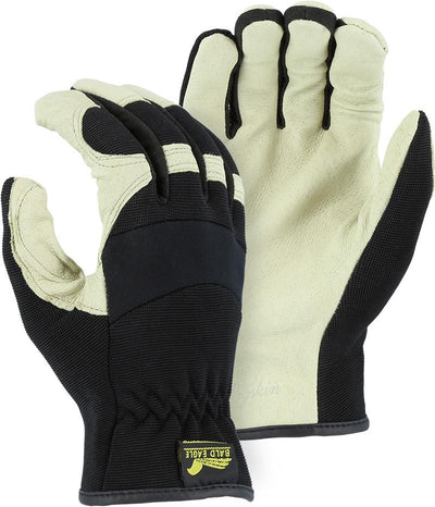 Majestic Pigskin Palm Lined Mechanics Gloves 2152D (one dozen)