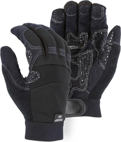 Majestic 2121 Armor Skin Synthetic Silicon Palm Padding Mechanics Gloves (One Dozen)