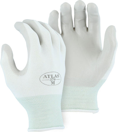 Majestic 3260 Atlas Gray Nitrile Palm Dipped on Black Nylon Liner Work Glove (One Dozen)