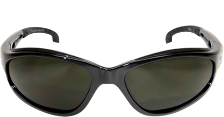 a pair of welding glasses with dark green lenses from Edge brand