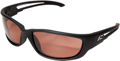 a pair of stylish copper safety glasses from Edge Eyewear brand