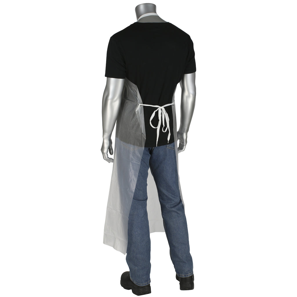 West Chester UUC 6 mil Clear Vinyl Excellent Resistance Punctures and Abrasion Apron (One Dozen)