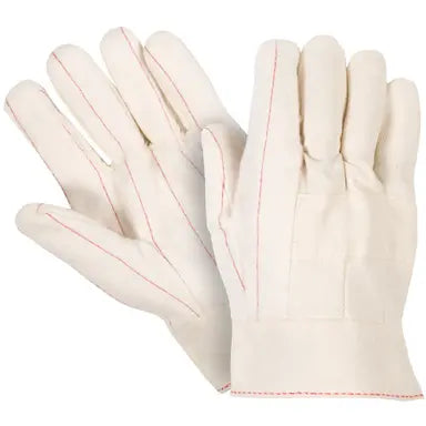 Southern Glove U24BTPL 100% Cotton Two-Ply Palm Knuckle Strap Nap Out Hot Mill Glove, Large (One Dozen)