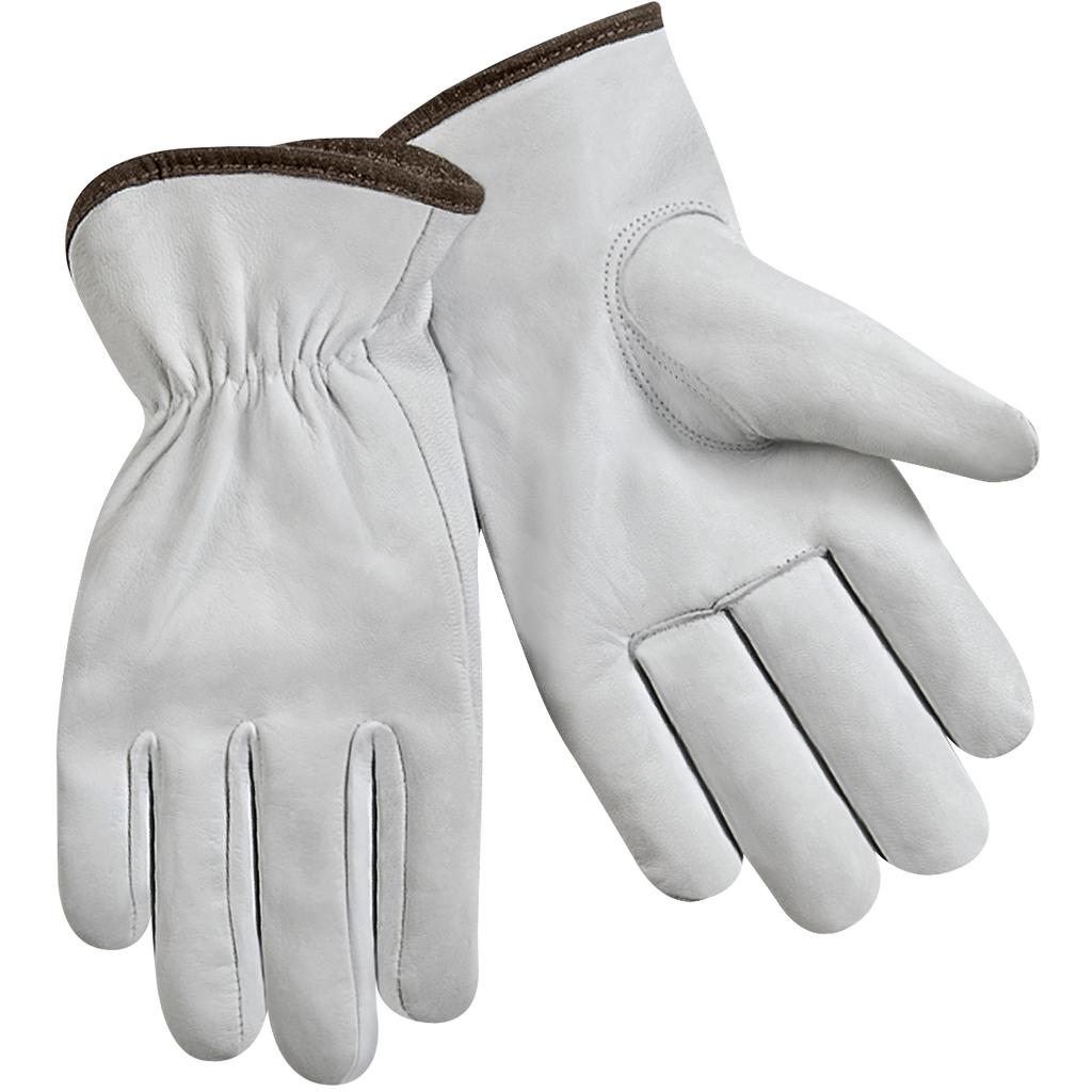 Steiner Industries 0200 Premium Grain Goatskin Shirred Elastic Wrist Drivers Gloves (One Dozen)