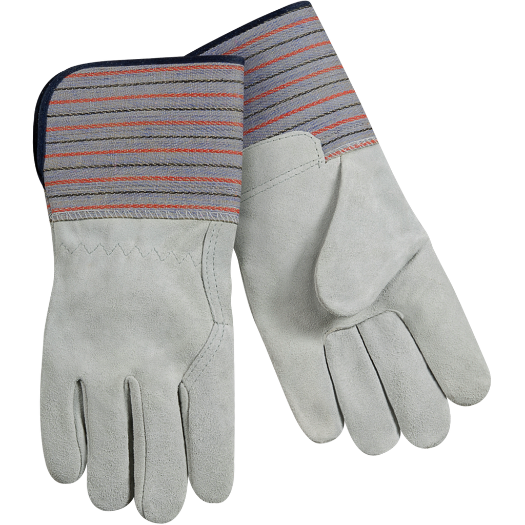 Steiner Industries 02298K Select Shoulder Split Cowhide Leather Palm Full Leather Back, Kevlar Sewn, Long Cuff  Work Gloves (One Dozen)