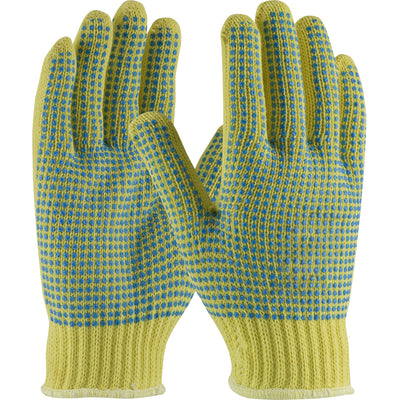 Kut Gard 08-K350PDD Seamless Knit DuPont™ Kevlar® Glove with Double-Sided PVC Dot Grip - Heavy Weigh