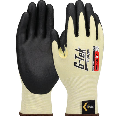 G-Tek 09-K3511 Seamless Knit Kevlar® Blended Glove with Foam Nitrile Coated Grip on Palm & Fingers -