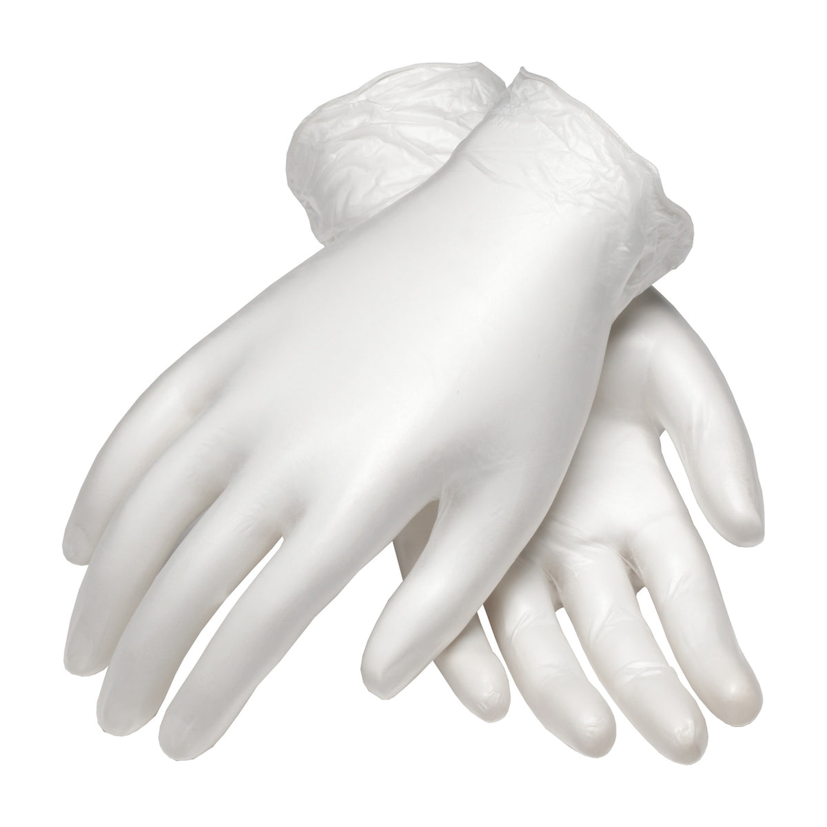 PIP 100-2824 CleanTeam Single Use Class 10 Cleanroom Vinyl Glove with Finger Textured Grip Safety Glove (1 Case)