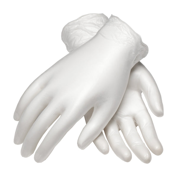 PIP 100-2824 CleanTeam Single Use Class 10 Cleanroom Vinyl Glove with Finger Textured Grip Safety Glove (1 Case)
