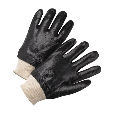 West Chester 1007R PVC Dipped Glove with Interlock Liner and Semi-Rough Finish Knit Wrist (One Dozen)