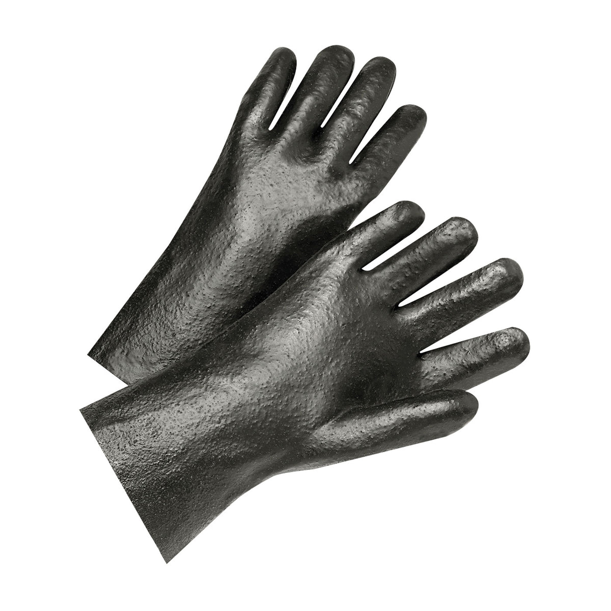 West Chester 1047R 14" Length PVC Dipped with Interlock Liner and Semi-Rough Finish Gloves (One Dozen)