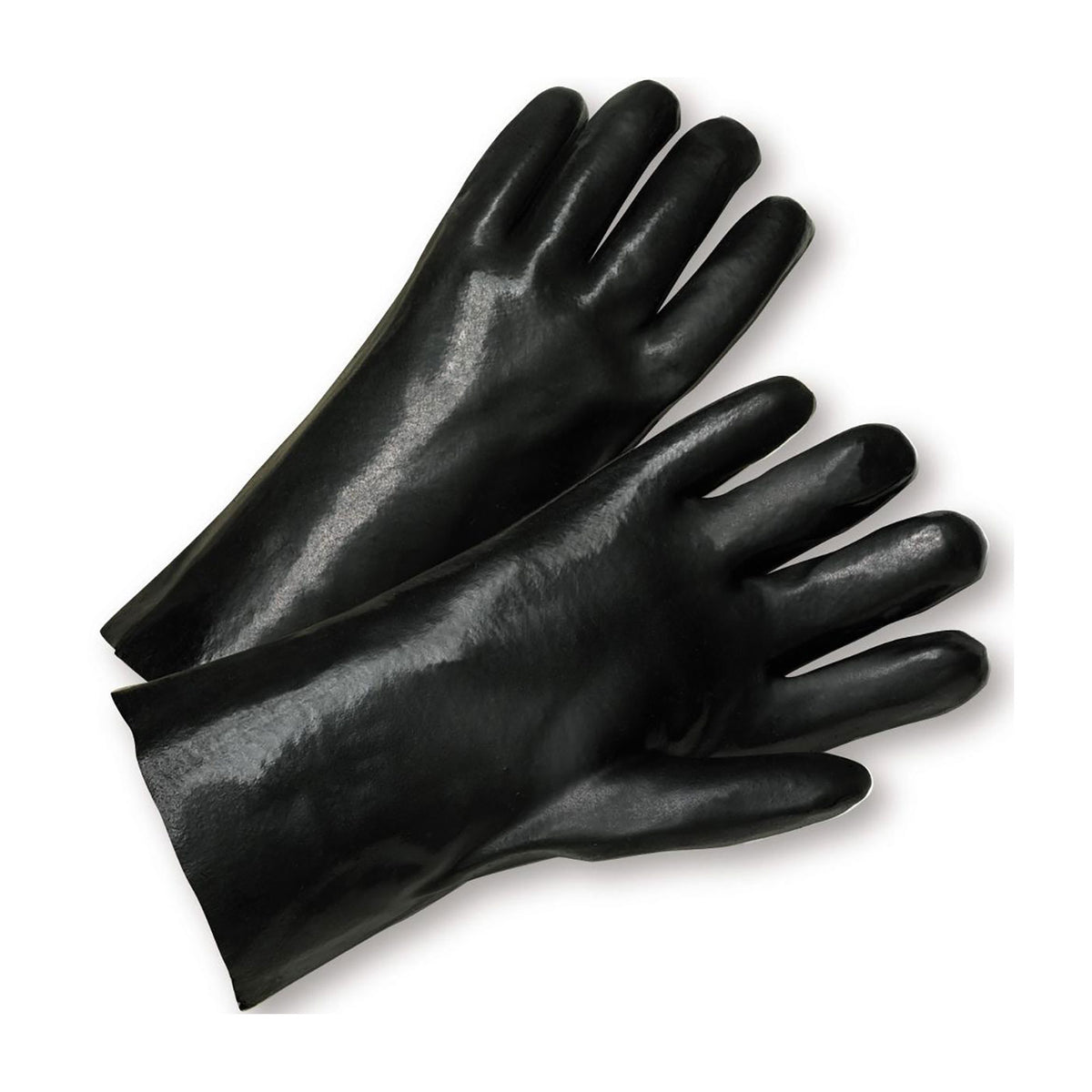 West Chester 1027 12" Length PVC Dipped Glove with Interlock Liner and Smooth Finish Gloves (One Dozen)