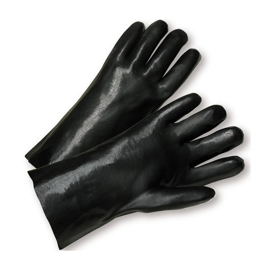 West Chester 1027 12" Length PVC Dipped Glove with Interlock Liner and Smooth Finish Gloves (One Dozen)