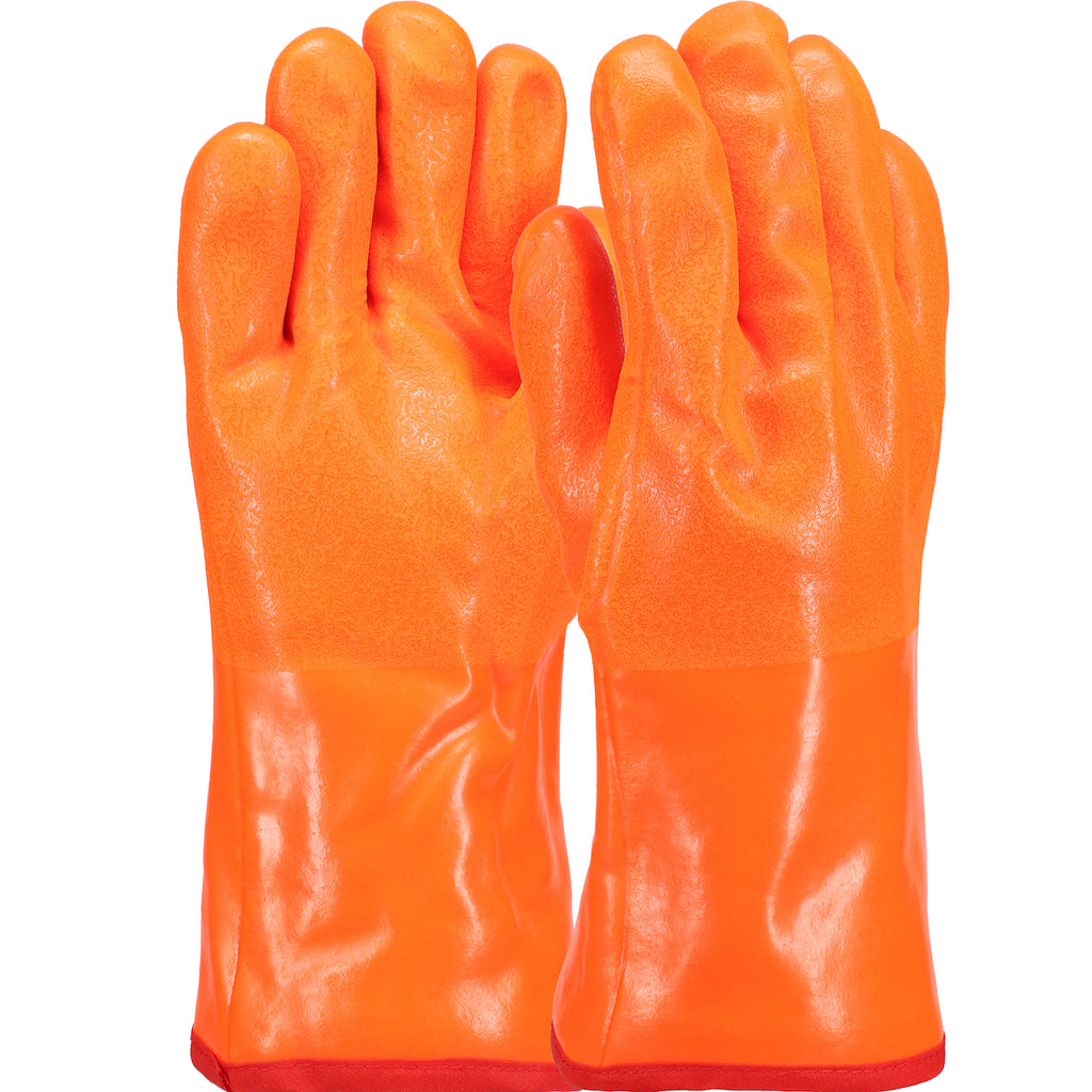 West Chester 1027ORF 12" Length PVC Dipped with Insulated Foam Liner and Rough Finish Gloves (One Dozen)