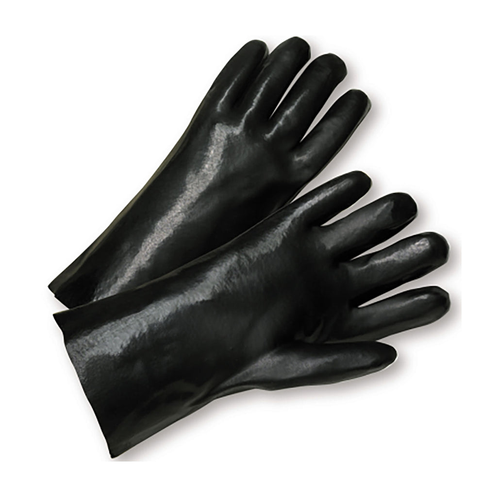 West Chester 1047 14" Length PVC Dipped with Interlock Liner and Smooth Finish Gloves (One Dozen)