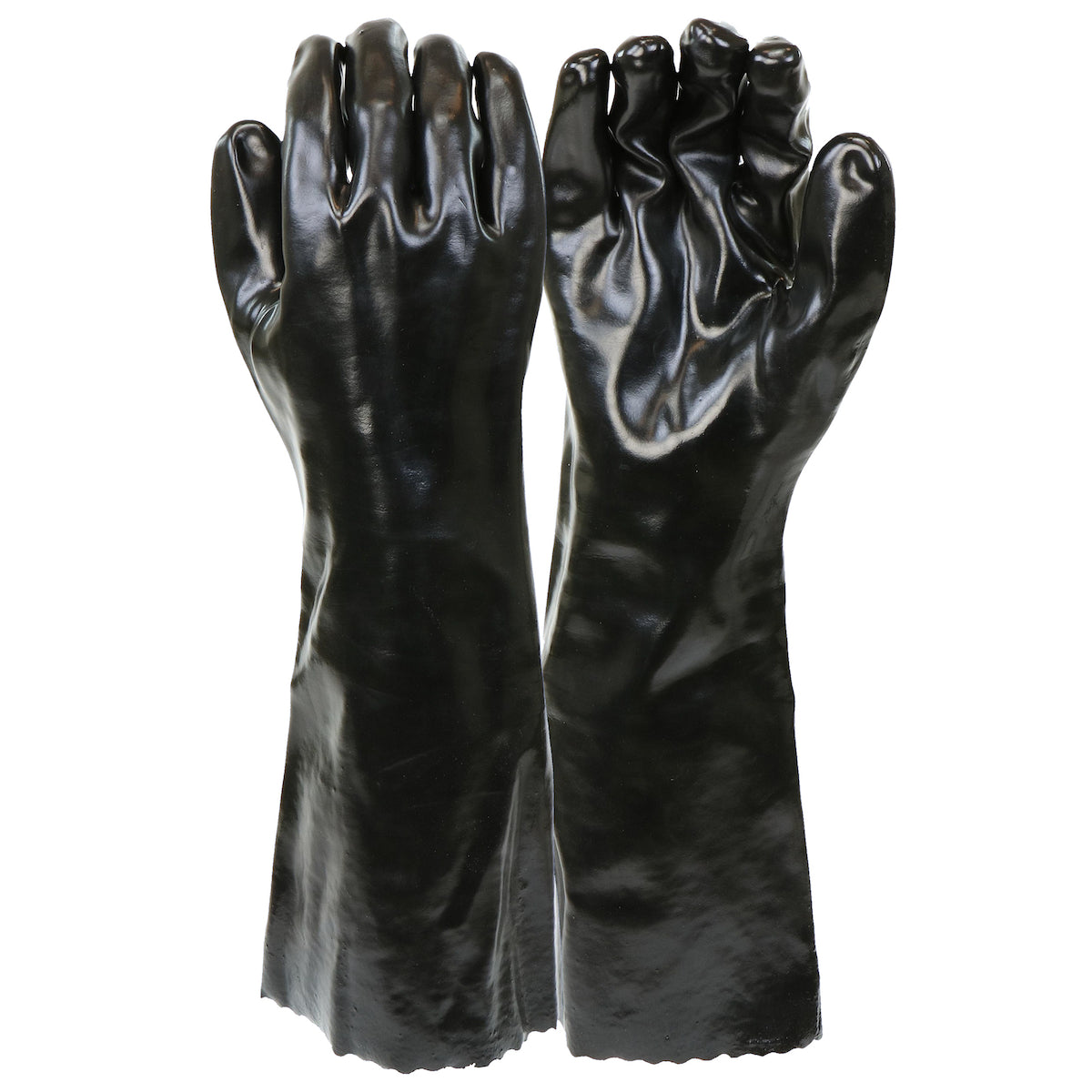 West Chester 1087 18" Length PVC Dipped with Interlock Liner and Smooth Finish Gloves (One Dozen)