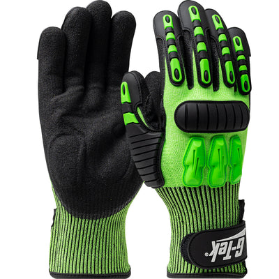PIP 120-5130 Maximum Safety TuffMax3 Seamless Knit HPPE Blend with Nitrile Grip and TPR Impact Protection Safety Glove (One Dozen)