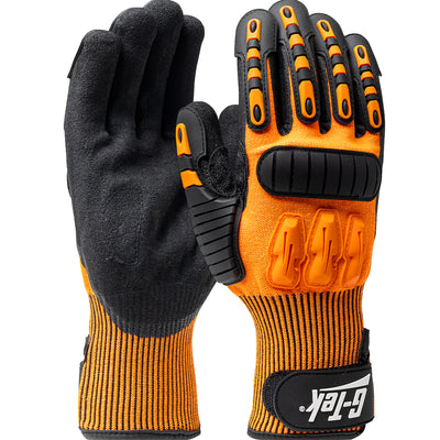 PIP 120-5150 Maximum Safety TuffMax5 Seamless Knit HPPE Blend with Nitrile Grip and TPR Impact Protection Glove (One Dozen)