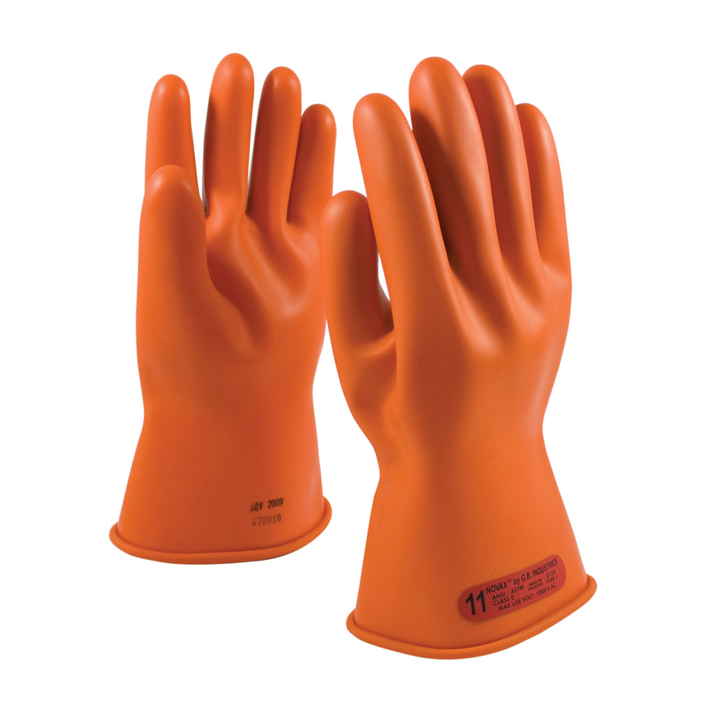NOVAX 147-0-11 11" Class 0 Rubber with Straight Cuff Insulating Glove (1 Pair)