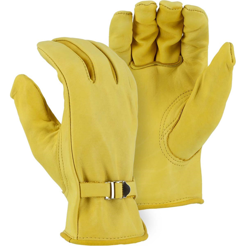 Majestic 1509 Cowhide Drivers Glove with Wrist Strap (One Dozen)
