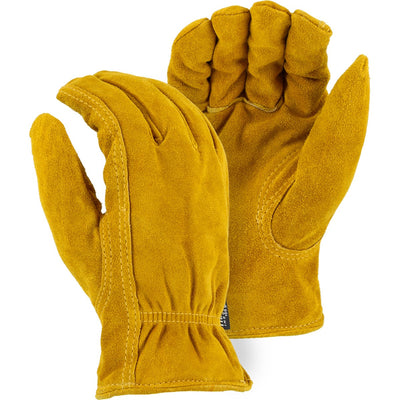 Majestic 1513T Thinsulate Winter Lined Split Cowhide Drivers Glove with Double Stitching (One Dozen)