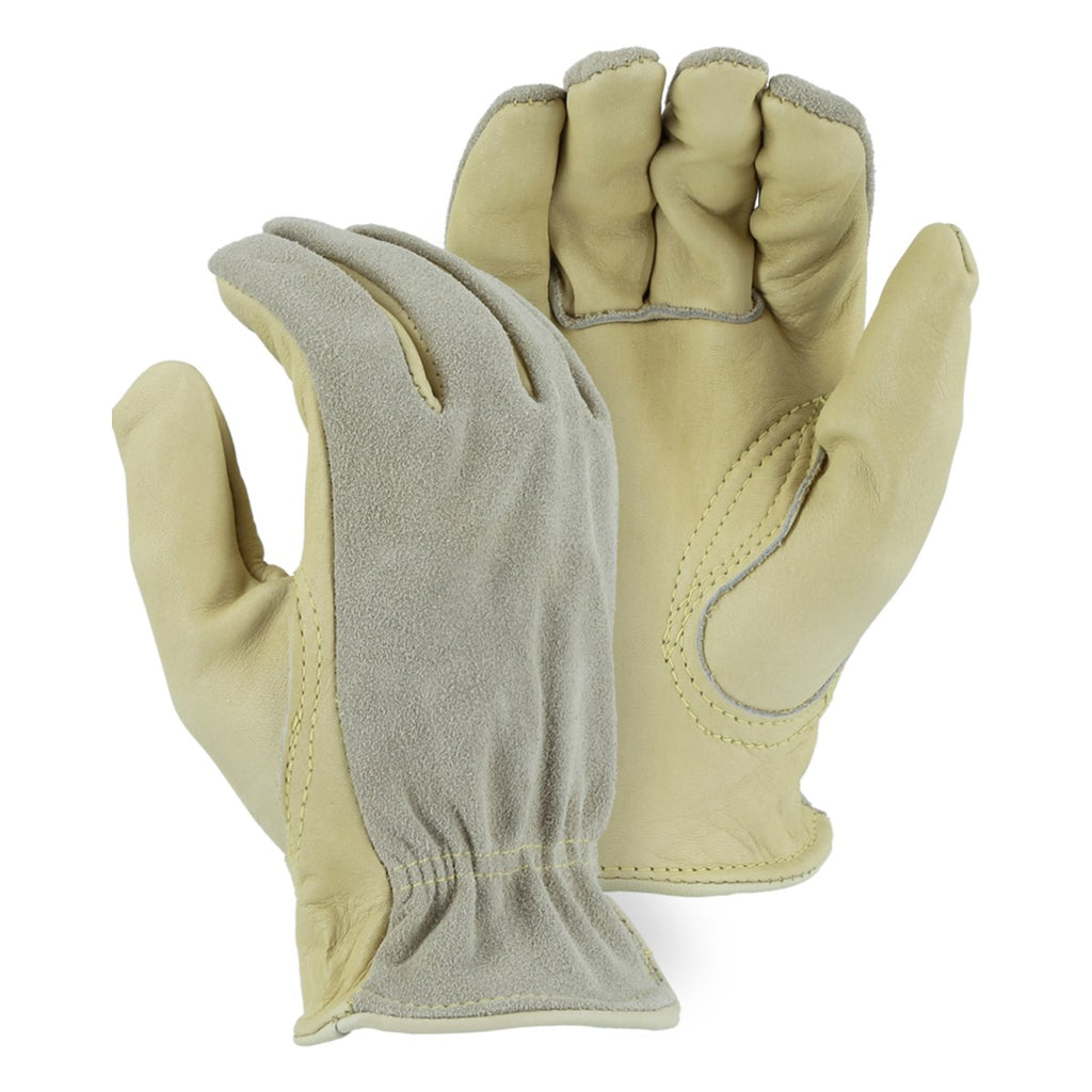 Majestic 1532 Cowhide, Split Back, Kevlar Drivers Glove (One Dozen)