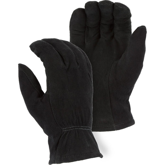Majestic 1548BLK Thinsulate Winter Lined Deerskin Split Leather Drivers Glove (One Dozen)