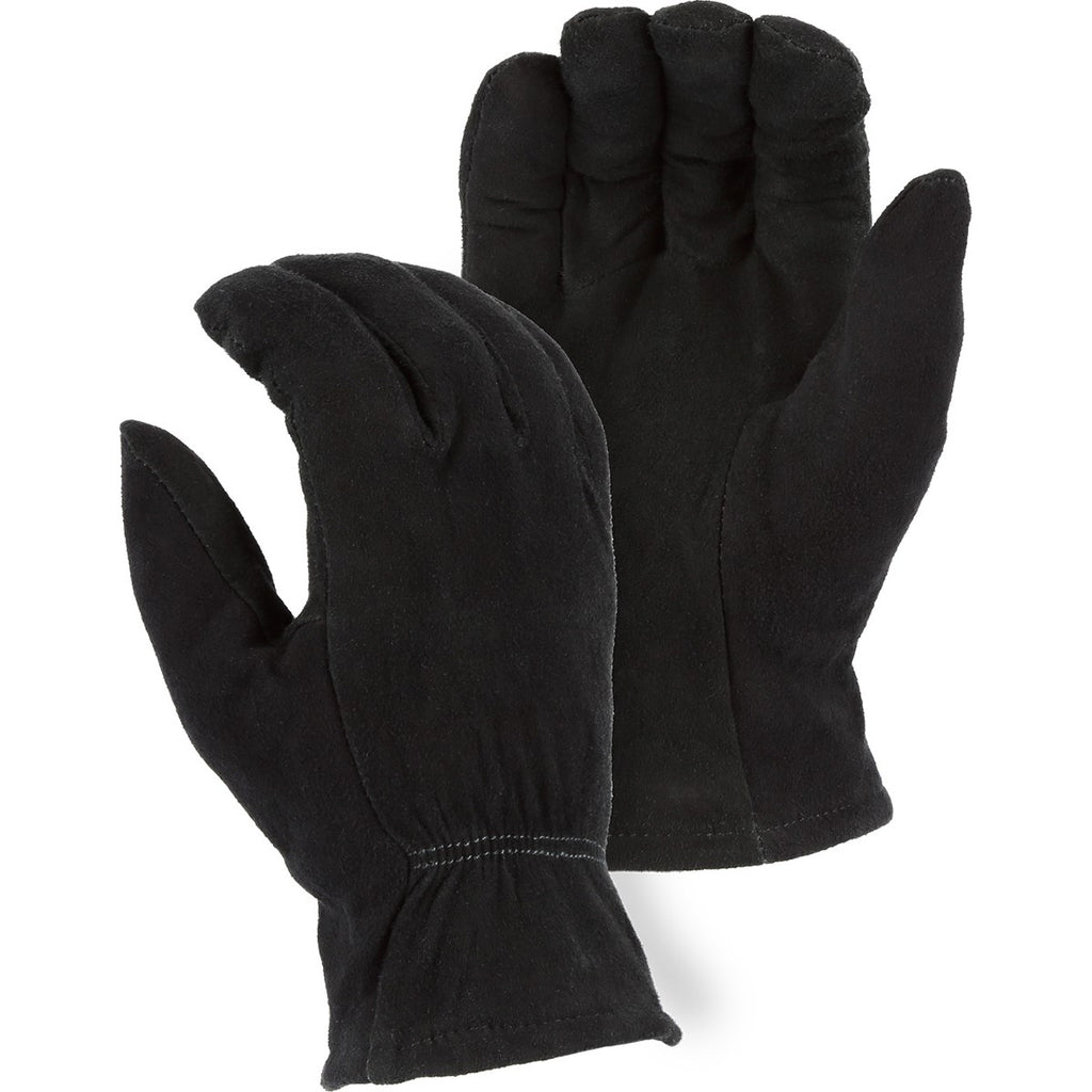 Majestic 1548BLK Thinsulate Winter Lined Deerskin Split Leather Drivers Glove (One Dozen)