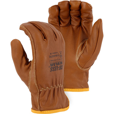 Majestic 1555WRK Cut-Less Goatskin with Kevlar, Arc, Oil & Water-Resistant Drivers Gloves, A4 (One Dozen)