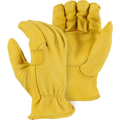 Majestic 1564 A-Grade Elkskin Drivers Glove with Double Palm (One Dozen)
