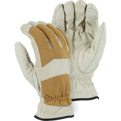 Majestic 1572 Pigskin, Cloth Back, Winter Lined Drivers Glove (One Dozen)