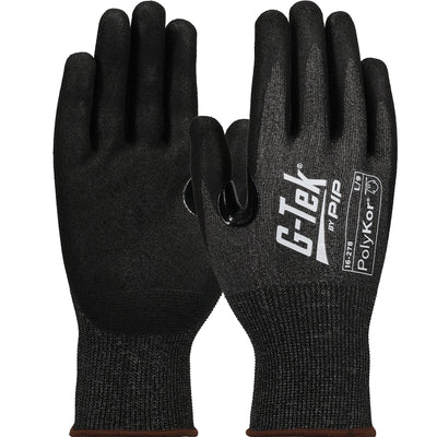 G-Tek PolyKor X7 16-278 Seamless Knit Blended with Nitrile Coated Grip Touchscreen Compatible Safety Glove(One Dozen)