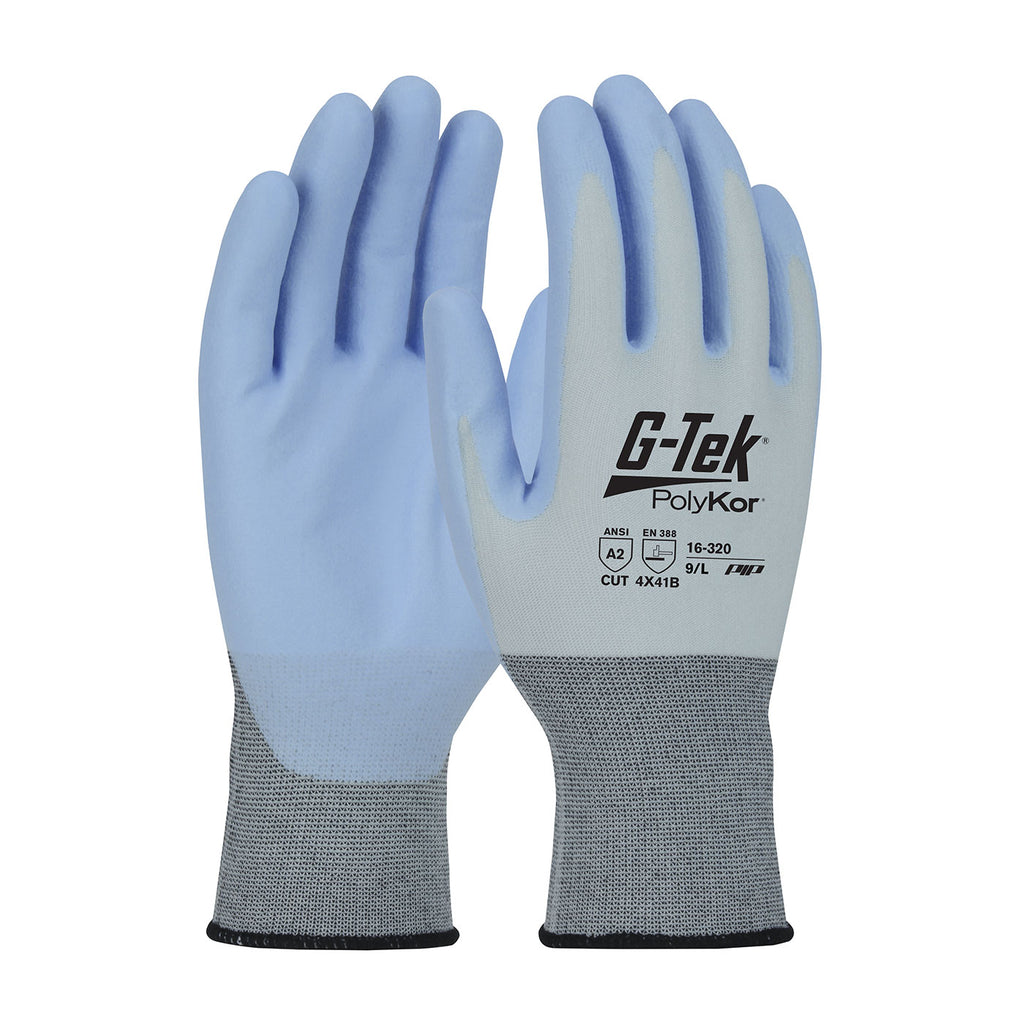 G-Tek PolyKor X7 16-320 Seamless Knit Blended with NeoFoam Touchscreen Compatible Safety Glove(One Dozen)